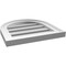 Ekena Millwork Round Top Surface Mount PVC Gable Vent: Functional, w/ 2"W x 1-1/2"P Brickmould Frame, 16"W x 16"H GVPRT16X1602SF - alternate 5
